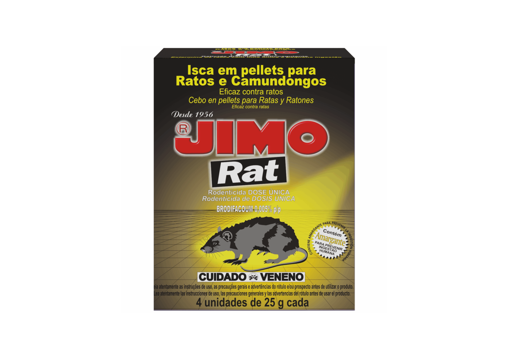 Raticida Granulado 25g Jimo - leve e limpe®